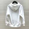 23ss nieuwe herfst-/wintermode High street katoenen sweatshirt jumper hoodie Ademende heren- en damestop bedrukte borst letterpatroon casual hoodie