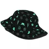 Baretten Unisex Bucket Hat Alien Weird UFO Travel Headwear Lichtgewicht Outdoor Fisherman Boonie Verjaardagscadeau Idee