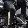 Armadura de motocicleta inverno joelheiras multiuso noite tira reflexiva almofada impermeável design pegajoso equitação engrenagem protetora moto