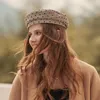 Baretten Damesmode Baret Caps Winter Hoeden Voor Vrouw 2023 Koreaanse Achthoekige Hoed Kunstenaar Schilder Vintage Gorra Herfst Sboy Cap mujer