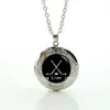 Tidsbegränsade krage maxi halsband collier locket hockeyice hockey hänge sport fans bröllop smycken t424 halsband317t