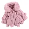 Manteau d'hiver en peluche pour filles, veste en fausse fourrure, motif de vache, épais, garde au chaud, à capuche, pour enfants, vêtements d'extérieur