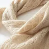 Halsdukar klassisk vintage ihålig kashmir halsduk damer höst/vinter varm mjuk tyg enkel stickning för alla åldrar