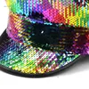 Berets Fashion Wedding Hat Prom Party Military Bride with Colorful Sequins for Carnivals Bachelorette