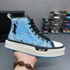 Amri buty gwiazdy sneakersa Designer Mężczyźni SKEL TOP Niskie trampki Women Luksusowe skórzane płótno wysokiej jakości buty Designerskie buty z rozmiarami pudełka 39-46 609