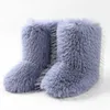 Winters Boots New Long Sleeve Fur Winter Fashion Girl Girl Snow Snow Outdoor Raccoon Mid