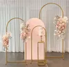 3PCS/Set Wedding Arch Metal Tacdrop ​​Frame Balon Stand Flower For Weddingbirthday Party Garden Photos Dekoracja tła