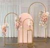 3 pz/set Arco di Nozze Fondale In Metallo Cornice Palloncino Supporto Per Fiori Per La Cerimonia Nuziale Festa di Compleanno Foto del Giardino Decorazione di Sfondo