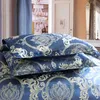 Ensembles de literie Jacquard tissage housse de couette lit Euro ensemble 240x220 couettes pour Double maison Textile luxe taies d'oreiller chambre couette 231025