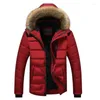 Jaqueta masculina de inverno 2023, casaco quente de lã de algodão, moda bonita, fina, com capuz, casual