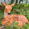 Decorações de jardim Estátuas de veados de animais de jardim Escultura realista Mães amor Doe e Fawn Buck Veado Rena Jardim ao ar livre Quintal Enfeites de gramado 231025