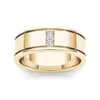 14K Geel Goud FL Diamanten Ring voor Mannen Vrouwen Klassieke Anillos De Bizuteria 14K Gouden Bruiloft Fijne Sieraden Ring voor Mannelijke Gemstone253f