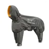 犬アパレルの防水レインコートミディアム犬用レインコートジャンプスーツレインコート屋外ペット服の子犬ドーバーマンラブマンラブラドールハスキージャケット。