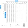 Julekorationer Musik RGB Dream Colorful Curtain LED String Bluetooth USB Festoon Waterproof Fairy Lights Year Decor Led Garland 231025