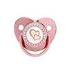 Soothers Teethers Baby Pacifier Rose Gold Bling Teether BPA Free born Silicone Soother Nipple Dummy Shower Gifts 231025
