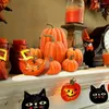 Decorative Flowers 7PCS Party Decoratio Halloween Decoration Pumpkin Model DIY Craft Home Birthday Wedding Decoration2023