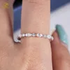 Haute qualité 2x4mm Marquise diamant Moissanite bague d'éternité bague de fiançailles bague de mariage en or blanc 18 carats bijoux