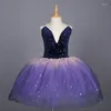 Bühnenkleidung Blingbing Rot Farbe Mädchen Kleid Kinder Kostüm Ballett Tutu Rock mit verstellbaren Trägern Ballerina Trikot