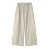 Herrespår Syuhgfa Trend Casual Set Simple Quick Torking Sportkläder Tvådel Fashion Loose Wide Leg Pants Autumn Suits