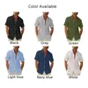 Erkekler Sıradan Gömlek Erkekler Yaz Guayabera Küba Plajı Tees Kısa Kollu Elbise Gömlek Bluz Üst Moda Nefes Alabilir T-Shirt