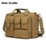 Utomhusväskor Taktisk messengerväska Big Capacity Laptop Portable Shoulder Camping vandring Bandbag Y231024