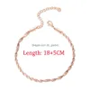 Catena liscia squisita tendenza onda braccialetto di grano intrecciato per le donne rosa oro bianco colore gioielli di moda regalo di compleanno Kbh064 Goccia Dh Otlbb