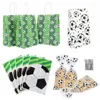 Geschenkpapier, 6/10/20/25 Stück, Fußball-Party-Süßigkeitstüten, Fußball-Sport-Thema, Gastgeschenke, Verpackung, Leckerli-Tasche, Geburtstagszubehör