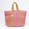 Luxe Designer geweven stro Raffia tote driehoek Strandtas man Dames heren Cross Body Basket shopper Schoudertassen Bakken handtas sportschool Vintage reiskoffer Clutch Bags