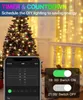 Decorações de Natal LED Luzes de Fada USB Powered String Inteligente Controle Bluetooth DIY Cor Mudando Arco-íris para Festa de Quarto 231025