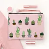 Sacs à cosmétiques mignon dessin animé Cactus sac femmes nécessités quotidiennes voyage toilette Style coréen Design tendance pochette en toile