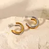 Boucles d'oreilles à clous, 1 paire, bijoux d'oreille géométriques en forme de C, Piercing de mariage