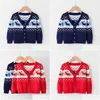 Pullover 2021 Kids Girl Sweater Boys Plover Children Winter Tops Christmas Tryck tröjor Kläder Autumn Sticking Warm 3-7Y Y1024 DR DHWUJ