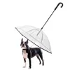 Aparel de cachorro Pet Umbrella Leash Capa de chuva montou um dia de chuva chuvoso com pistas mantém suprimentos