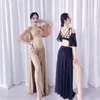 Sahne Giyim Göbek Dans Eğitim Kıyafetleri Performansları İlkbahar ve Yaz Oryantal Seksi Püskül Elbise Halk Kostümleri