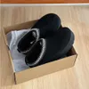 Snow Boots Designer Bot Winter Boot Women Men Booties Klasyczne brązowe kostkę Bailey Bow Chestnut Krótki biały Seasalt Ebony Grass 35-45