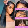 30 32 Inch Brazilian Bone Straight 13x4 13x6 Transparent Front Human Hair Wigs 360 Frontal 4X4 Lace Closure Wig 231024