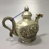 Bouteilles en cuivre avec poignée de Dragon, Pot Baxian, théière de collection Antique, ornement artisanal