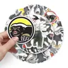 50 Stück flacher Kopf Bruder Cartoon Tier Persönlichkeit Graffiti kreative wasserdichte Dekoration PVC Laptop Roller Aufkleber