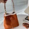Torby sznurkowe designerskie torba na ramię Crossbody Kobiety torebki luksusowe pluszowe skórzane torebki torebki torebki wiadra