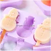 Outils de crème glacée Gros Sile Ice Cream Mold Outils Forme animale Jelly Hine DIY Complément alimentaire Outil Popsicle Stick pour l'été Drop de Dhfha