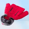 Kids Jacket Winter Warm Coats Thicken Natural Fur Collar Hooded Outerwear Baby Boys Girls Clothes6313454