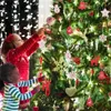 Decorazioni natalizie 12 pezzi set fai da te pendenti in legno bianco rosso ornamenti Noel per regali per bambini albero 231025