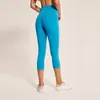 Completi da yoga Pantaloni capri sportivi da donna Pantaloni corti da palestra a vita alta antisquat Collant da allenamento semplici