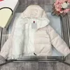 Nueva chaqueta de plumón para bebé, diseño muy cálidas, ropa de invierno para niños, talla 100-160, abrigo con textura de ante para niños, 25 de octubre