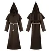 Costume cosplay di Halloween Grim Reaper, vesti da monaco medievali, costumi da monaco, cosplay di mago sacerdote