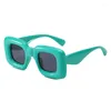 Sunglasses Y2K Women Fashion Candy Color Shades UV400 Retro Brand Designer Men Trending Punk Unique Wide Legs Sun Glasses