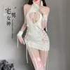 Cosplay Intimo sexy Abbigliamento erotico per donna Maglione Petto grande Collo alto Taglia grande Pamas Cat Lingerie Cosplay Tentazione uniforme