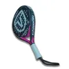 Raquetes de tênis 3K Fibra de carbono Padel Raquete de tênis EVA Soft Face Paddle Racquet Bag Capa Sweatband Vairo 9.1 Grosso 38mm Peso 375g 231025