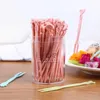 Vorken 50 stks/pak Helder Transparant Wegwerp Voor Party BBQ Sticks Picks Spies Set Home Dining Plastic Cake Fruit Vork