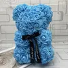 Decorative Flowers Wreaths 25CM High Roses Bear Valentine's Day Teddy Bears 14 Colors Holiday High-grade DIY Gifts Christmas Gift Wedding Decoration 231024